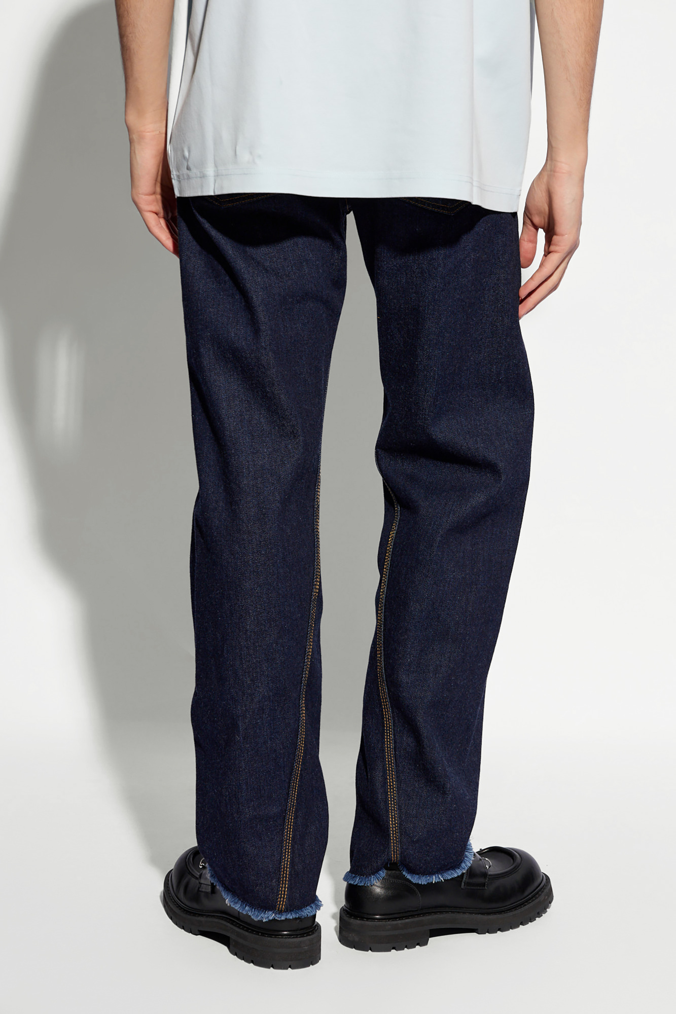 【U LAN】Quarty twisted incision denim Lanvin Jeans with twisted seams | Men's Clothing | Vitkac